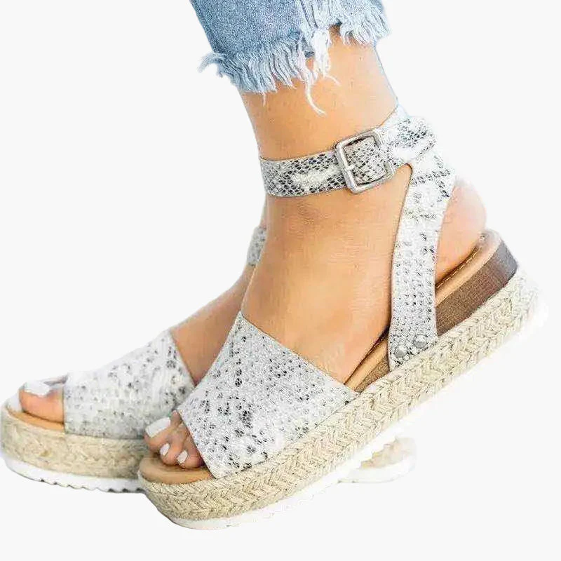 Sandales compensées à plateforme pour femme – Style espadrille moderne et confortable - Image 5