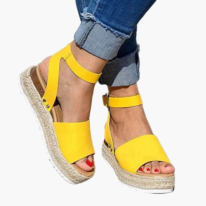 Sandales compensées à plateforme pour femme – Style espadrille moderne et confortable - Image 7