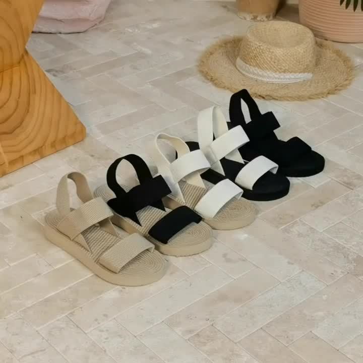 Sandales compensées décontractées pour femme à enfiler – Style estival et confortable - Image 9