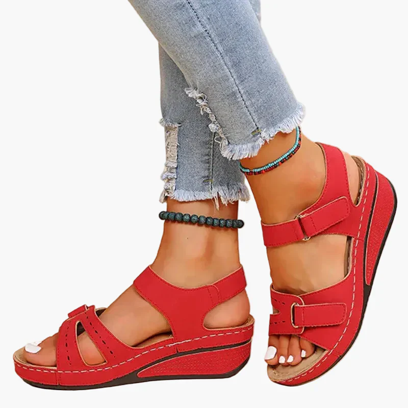 Sandales compensées ergonomiques femme – style décontracté et confort au quotidien - Image 4