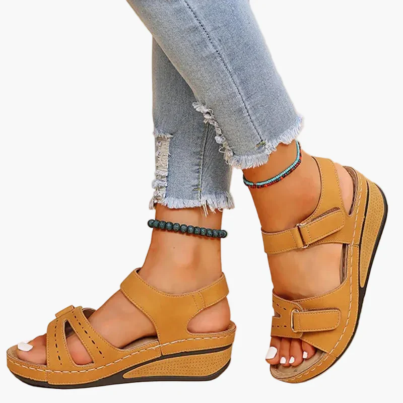 Sandales compensées ergonomiques femme – style décontracté et confort au quotidien - Image 5