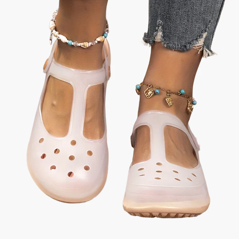 Sandales confort femme style Mary Jane pour loisirs d'été - chaussures légères à talon plat - Image 10