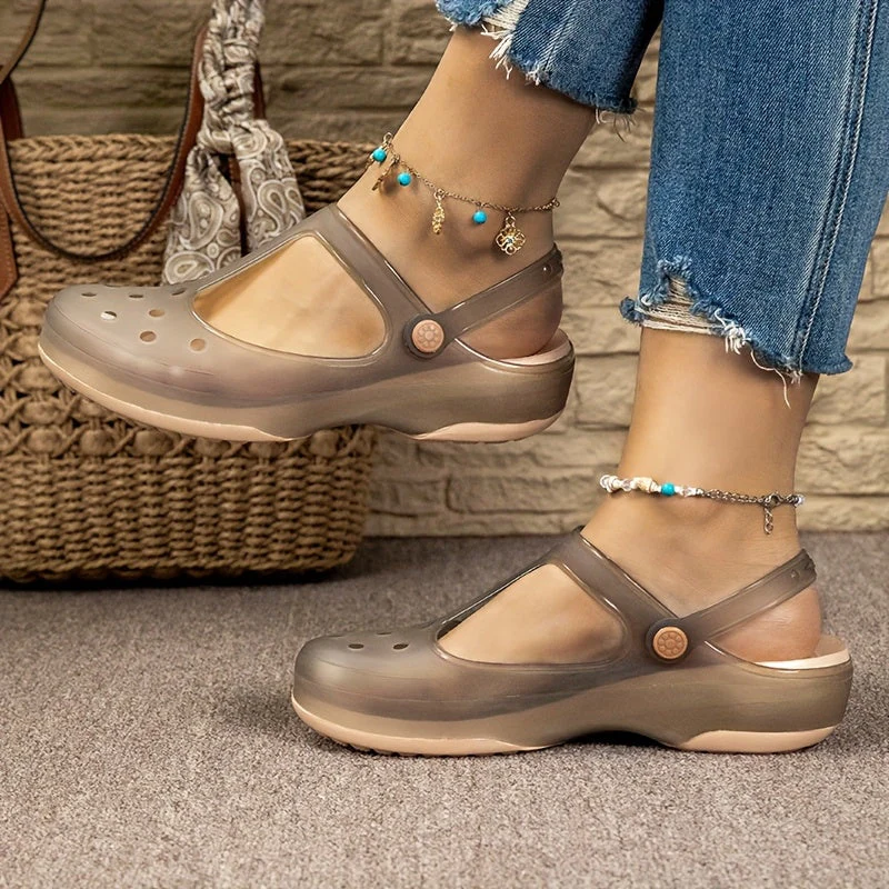 Sandales confort femme style Mary Jane pour loisirs d'été - chaussures légères à talon plat - Image 3
