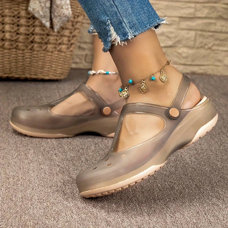 Sandales confort femme style Mary Jane pour loisirs d'été - chaussures légères à talon plat - Image 4