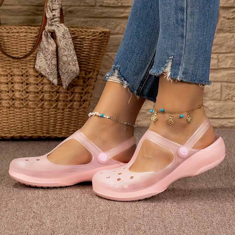 Sandales confort femme style Mary Jane pour loisirs d'été - chaussures légères à talon plat - Image 6