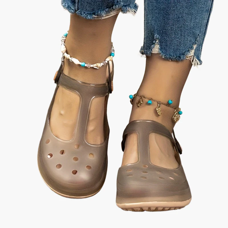 Sandales confort femme style Mary Jane pour loisirs d'été - chaussures légères à talon plat - Image 9