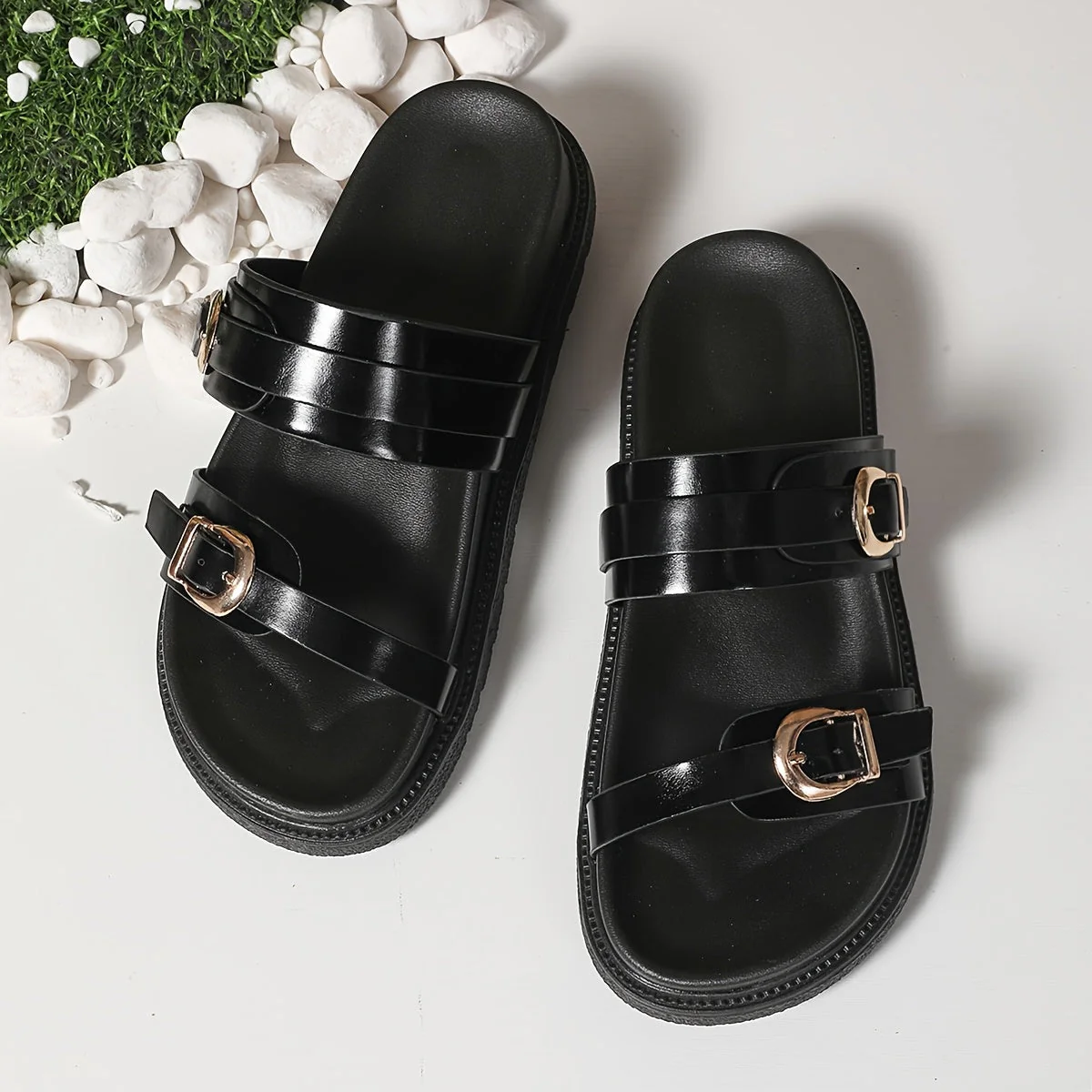 Sandales décontractées à boucles pour femme – Style tendance été, confort quotidien - Image 8