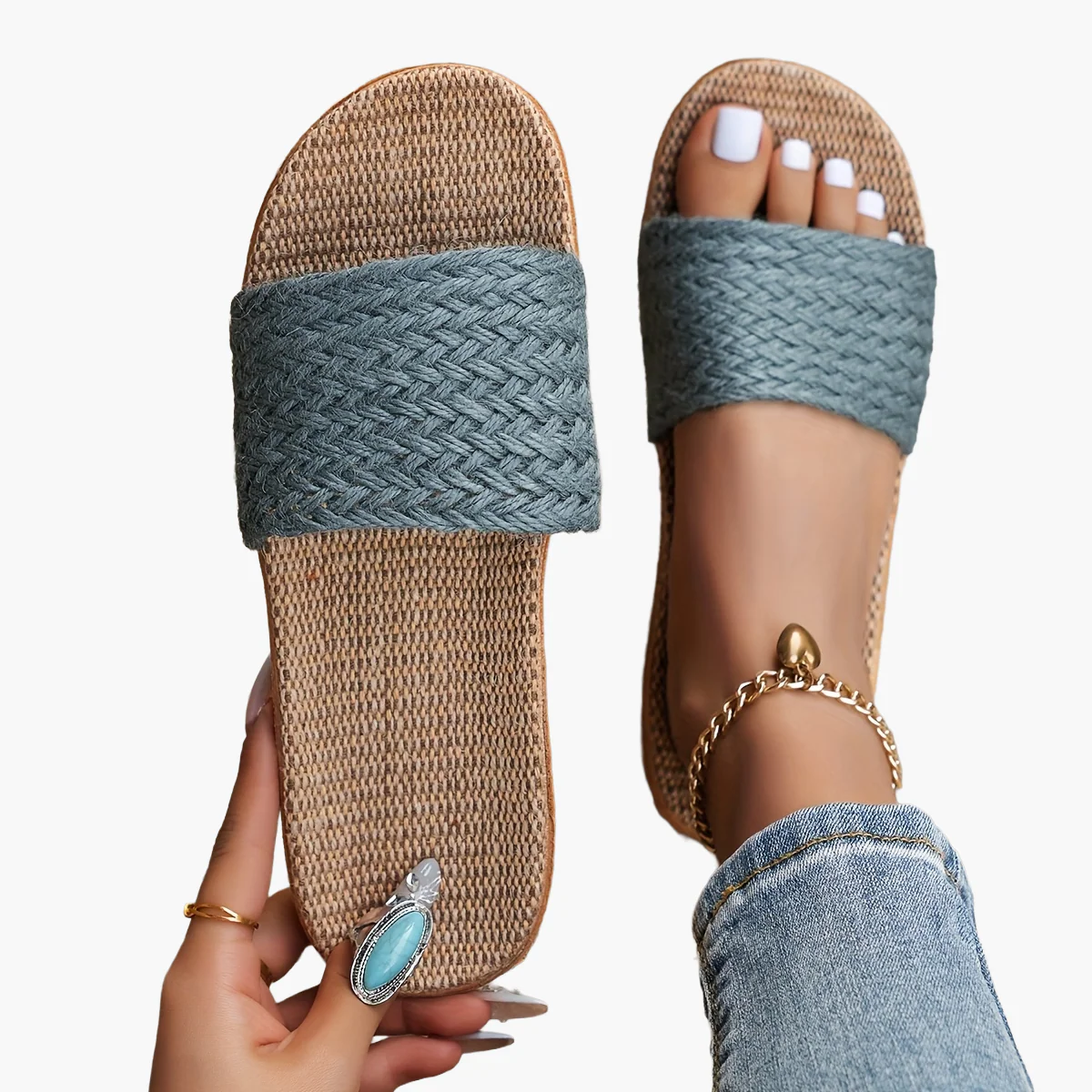 Sandales décontractées à enfiler pour femme style estival - Image 24