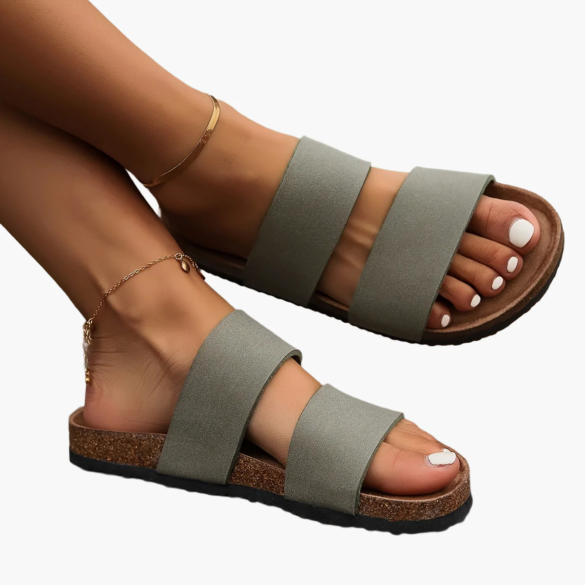 Sandales décontractées à double bride pour femme – Style estival confortable pour tous les jours - Image 15