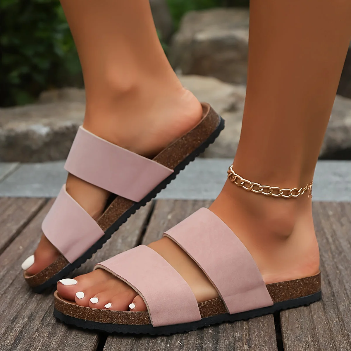 Sandales décontractées à double bride pour femme – Style estival confortable pour tous les jours - Image 8