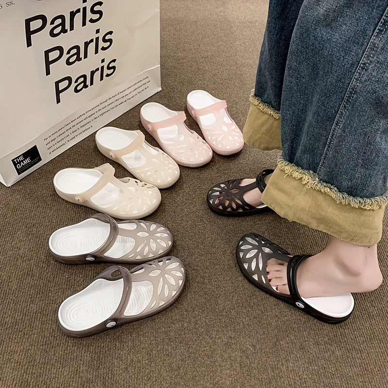 Sandales décontractées pour femme style crocs à plateforme, confort estivale - Image 4