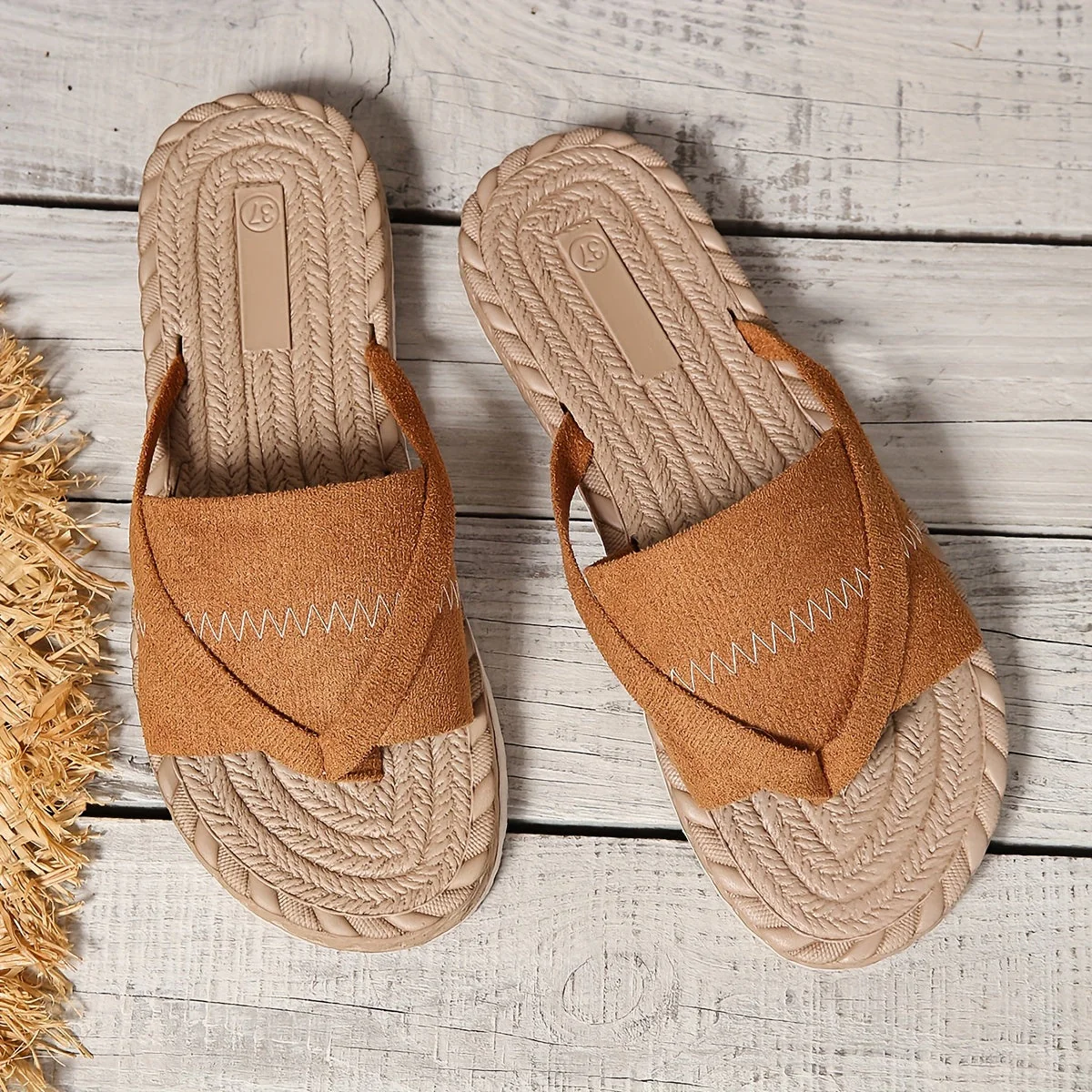 Sandales décontractées pour femme style preppy à enfiler pour l'été - Image 2