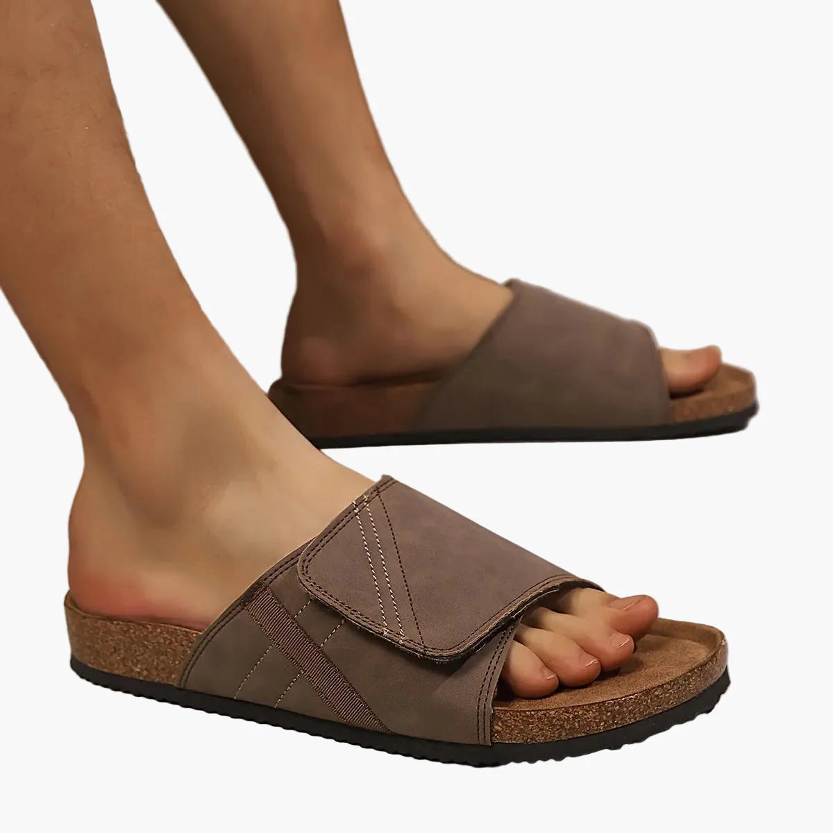 Sandales décontractées pour homme à enfiler avec semelle ergonomique – Idéal usage quotidien et détente - Image 10