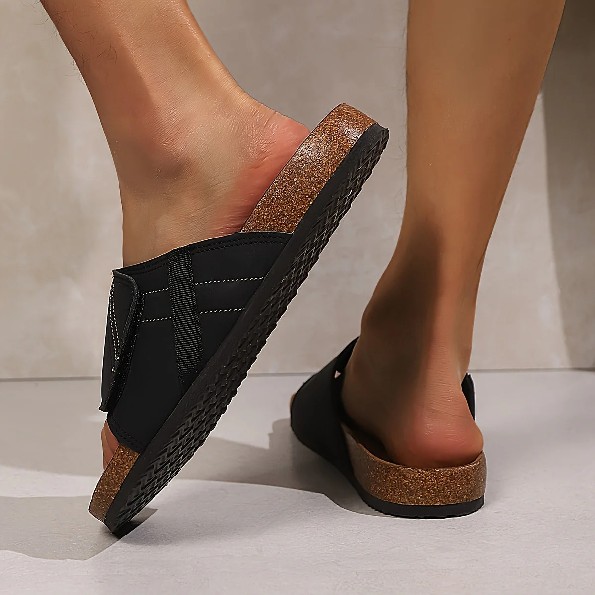 Sandales décontractées pour homme à enfiler avec semelle ergonomique – Idéal usage quotidien et détente - Image 6