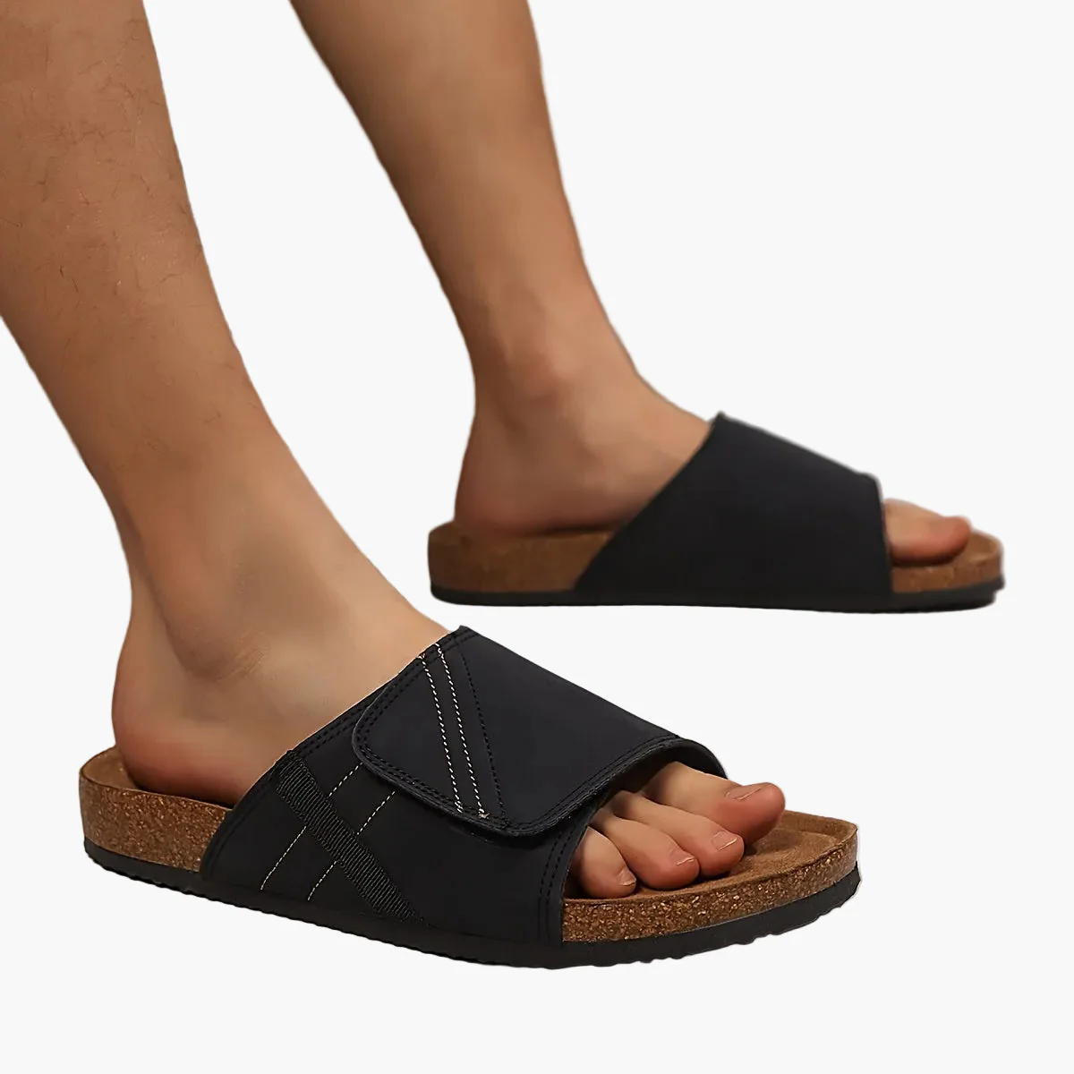 Sandales décontractées pour homme à enfiler avec semelle ergonomique – Idéal usage quotidien et détente - Image 9