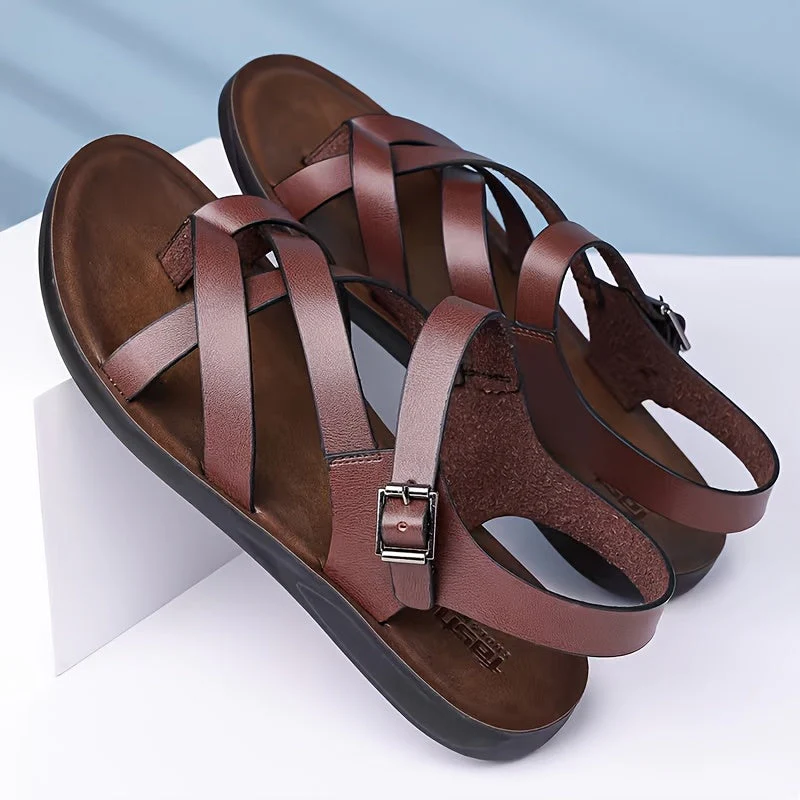 Sandales décontractées pour homme style gladiateur à boucle – Idéal pour la marche et les loisirs - Image 7