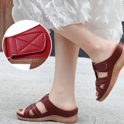 Sandales à enfiler confort compensées pour femmes – Style chic et usage quotidien - Image 11