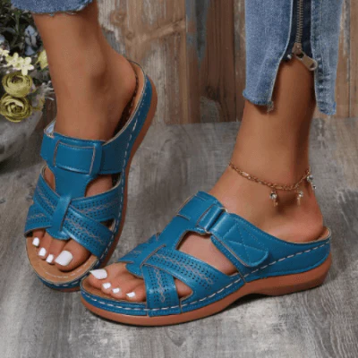 Sandales à enfiler confort compensées pour femmes – Style chic et usage quotidien - Image 16