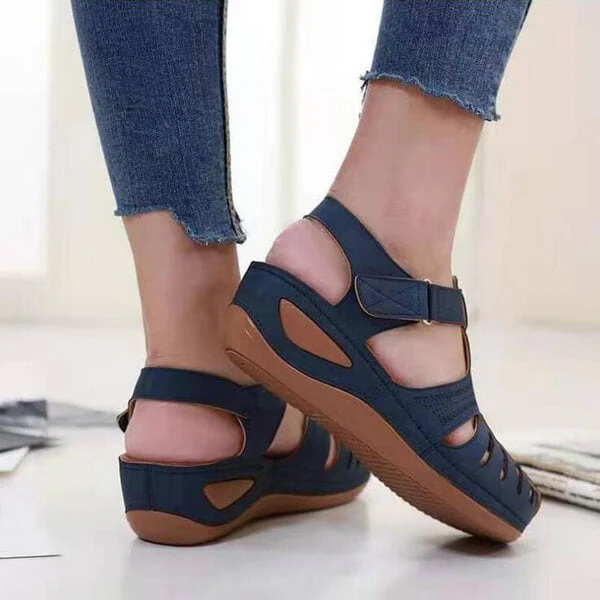 Sandales à enfiler confort compensées pour femmes – Style chic et usage quotidien - Image 17