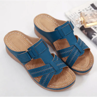 Sandales à enfiler confort compensées pour femmes – Style chic et usage quotidien - Image 20