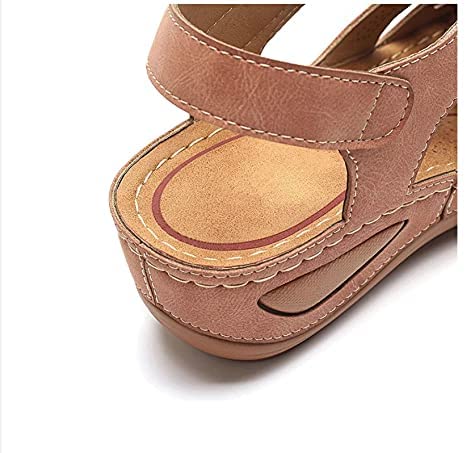 Sandales à enfiler confort compensées pour femmes – Style chic et usage quotidien - Image 21