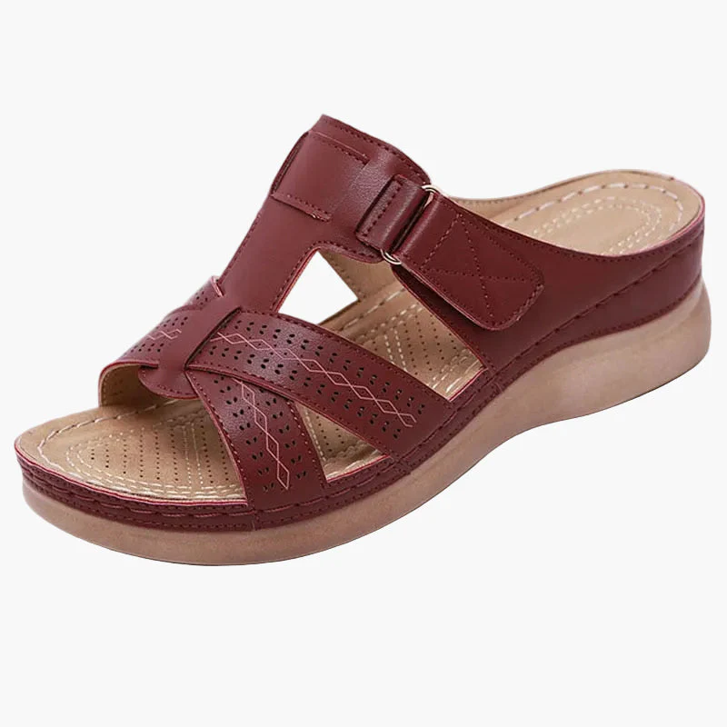 Sandales à enfiler confort compensées pour femmes – Style chic et usage quotidien - Image 5