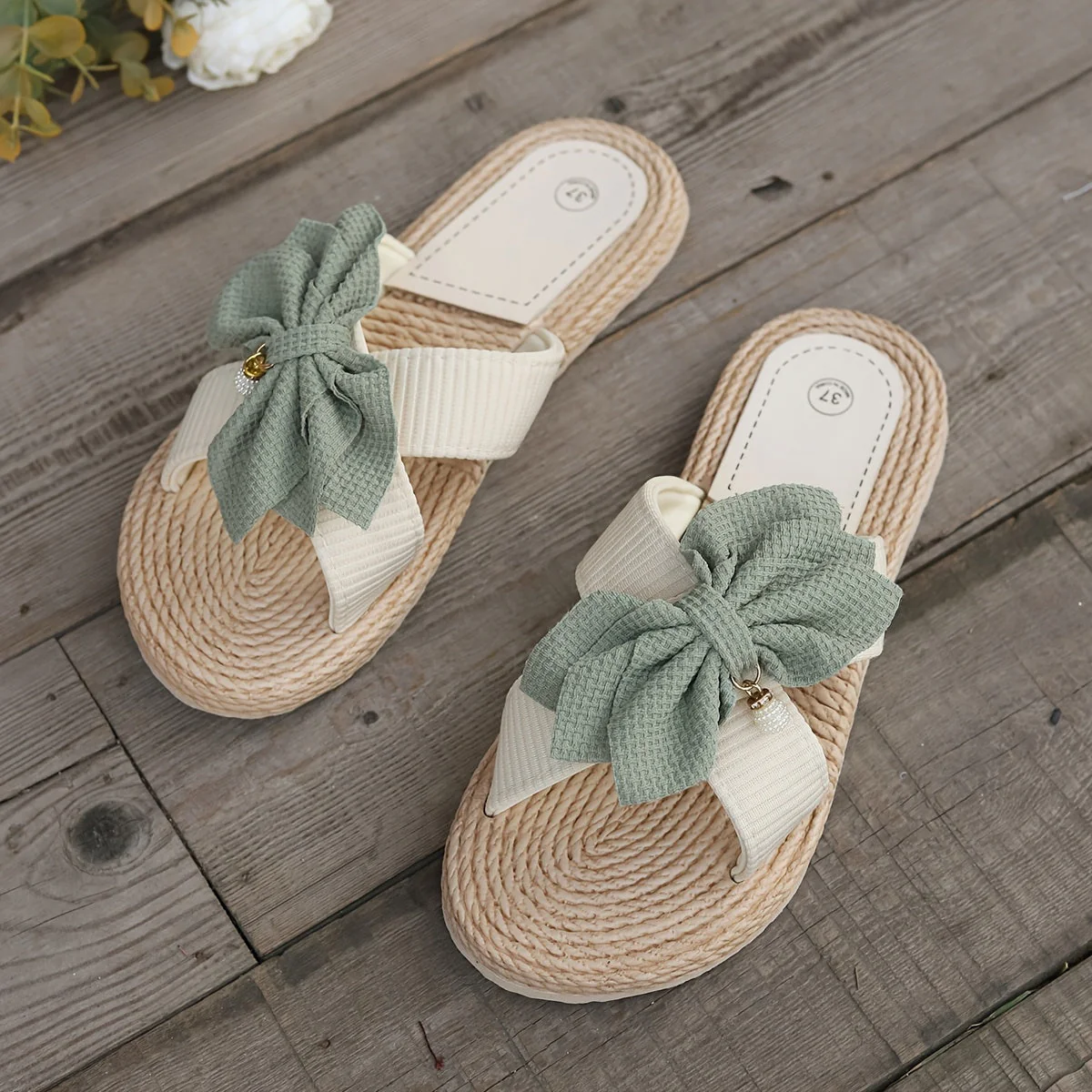 Sandales d’été à nœud papillon pour femme, style décontracté et chic - Image 5