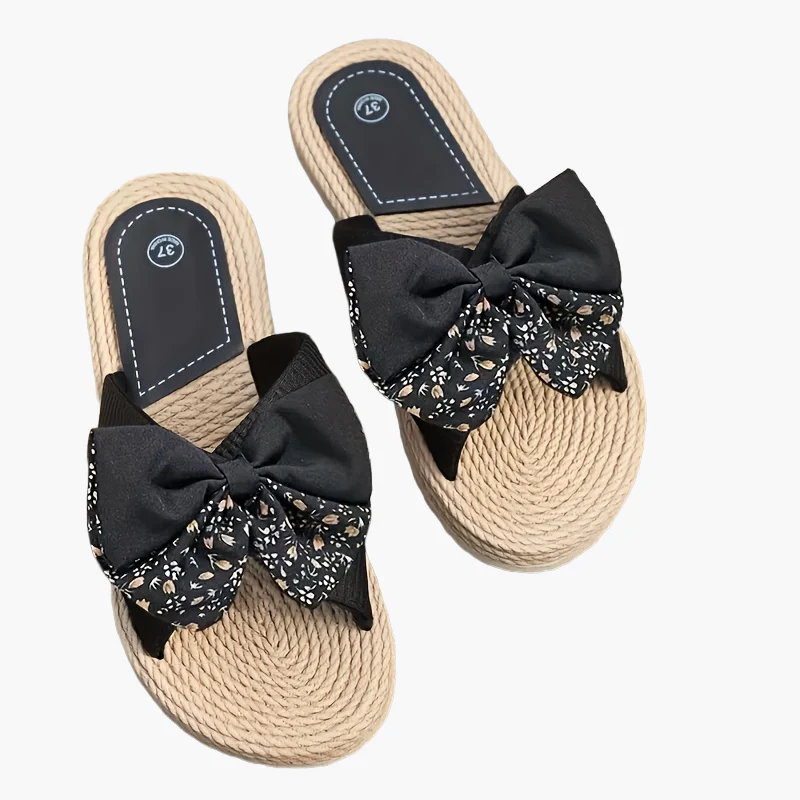 Sandales d’été à nœud papillon pour femme, style décontracté et chic - Image 8