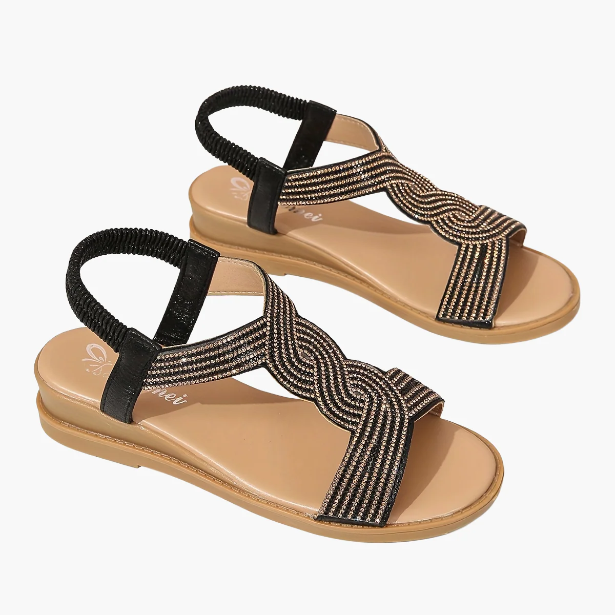 Sandales d'été style preppy pour femme, bout ouvert, confort quotidien et chic - Image 9