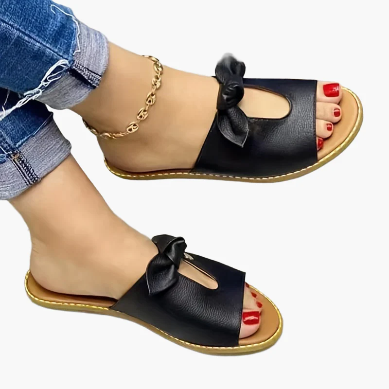 Sandales mules femme à nœud élégant style décontracté pour l'été - Image 6