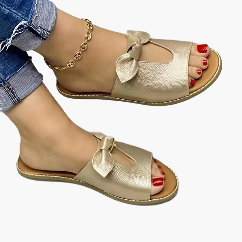 Sandales mules femme à nœud élégant style décontracté pour l'été - Image 8