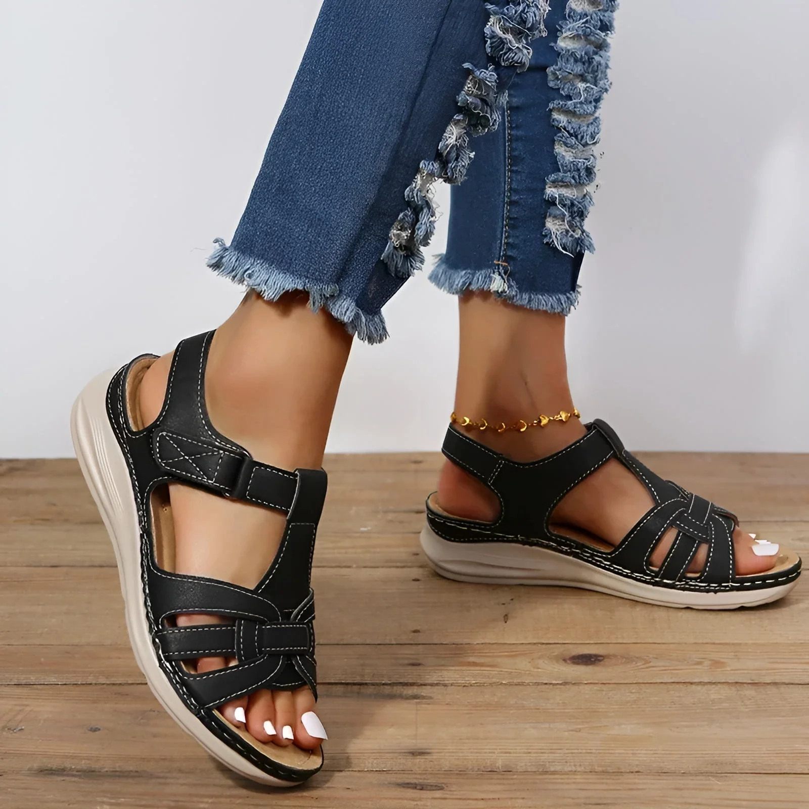 Sandales orthopédiques confort pour femme – Style moderne et soutien quotidien - Image 4