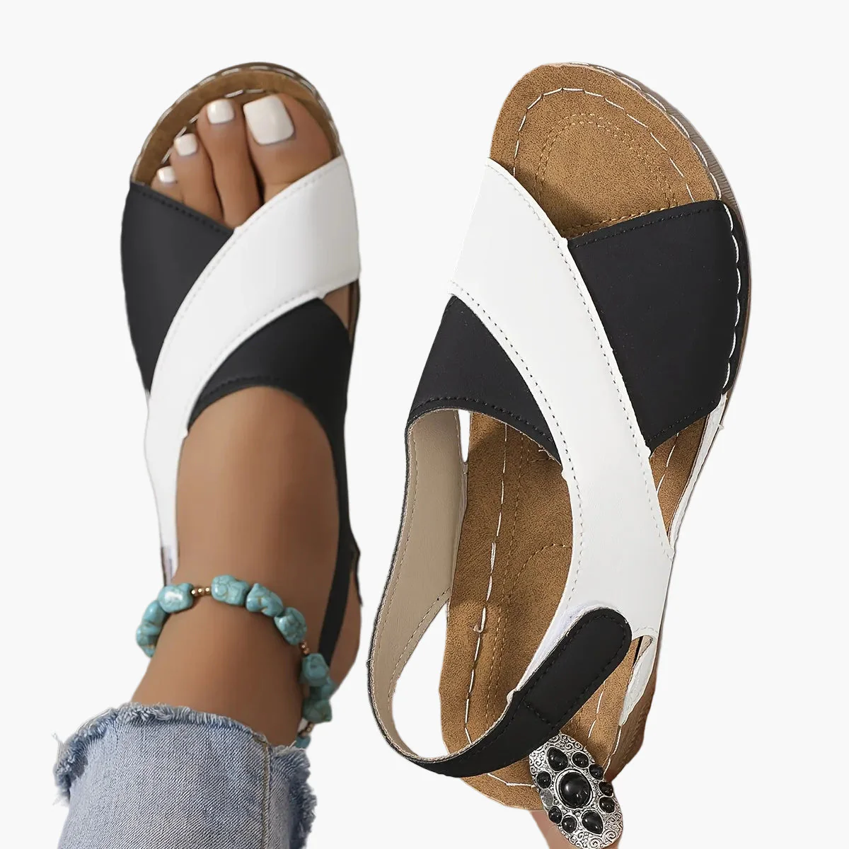 Sandales Orthopédiques Femme Confort Marche Quotidienne Style Décontracté - Image 5