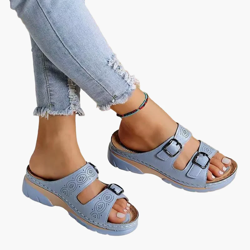 Sandales orthopédiques femme à deux brides – confort quotidien et style décontracté - Image 3