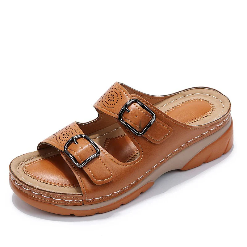 Sandales orthopédiques femme à deux brides – confort quotidien et style décontracté - Image 5