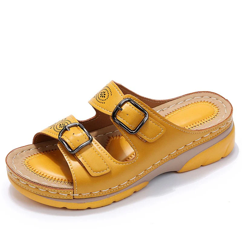 Sandales orthopédiques femme à deux brides – confort quotidien et style décontracté - Image 7