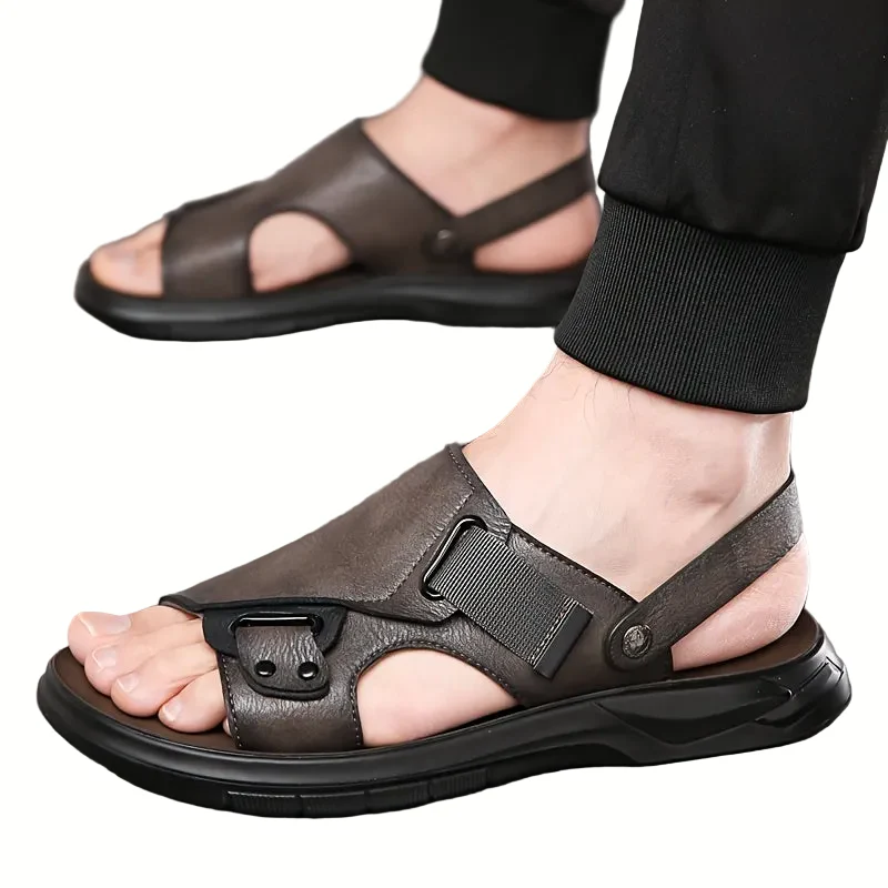 Sandales ouvertes pour homme style décontracté vacances – confort quotidien - Image 8