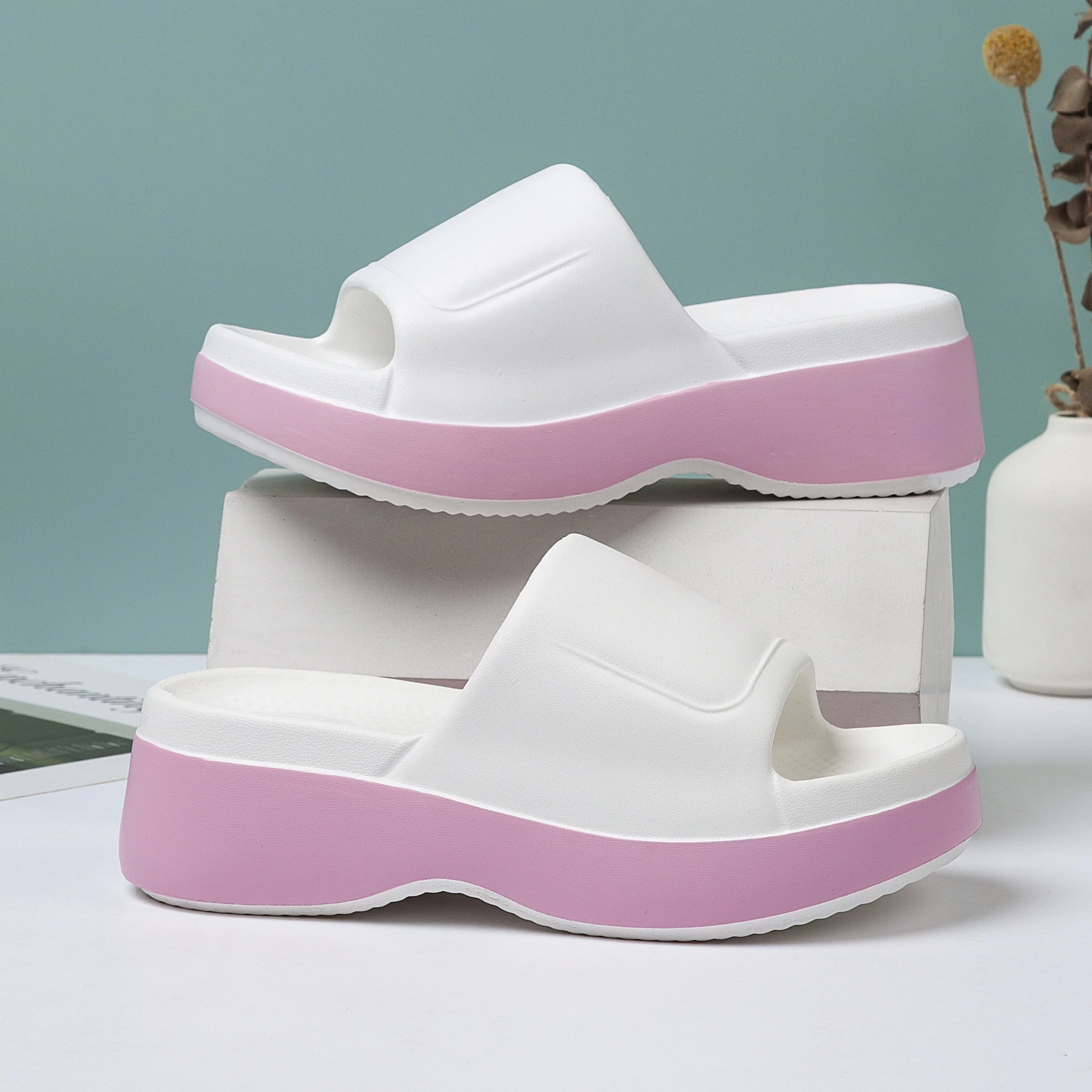 Sandales plateformes confort pour femme style décontracté pour l'été - Image 2