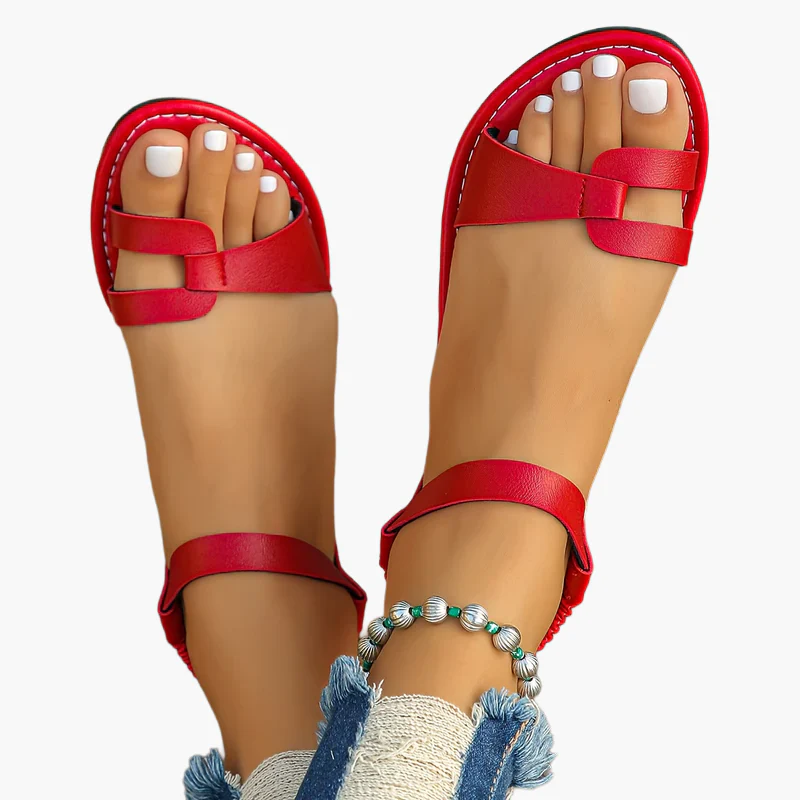 Sandales plates décontractées pour femme à brides cheville, style été urbain - Image 9