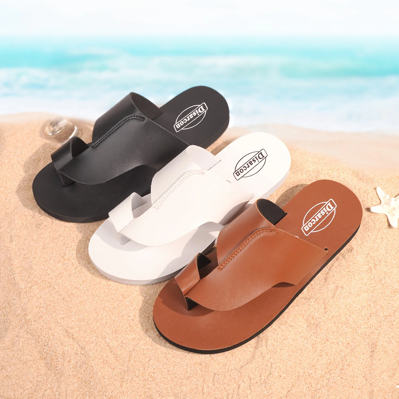 Sandales vintage homme pour plage et usage quotidien - style décontracté - Image 3
