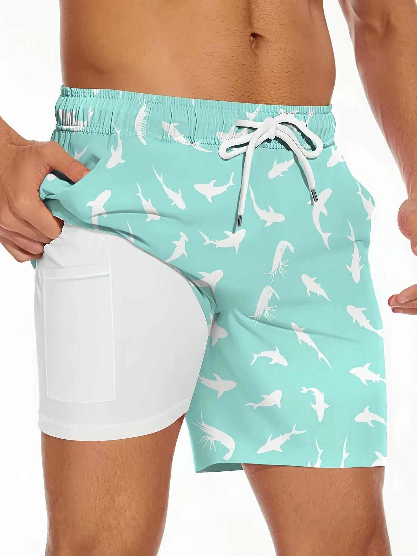 Short de bain homme motif canard jaune style amusant pour piscine et plage - Image 5