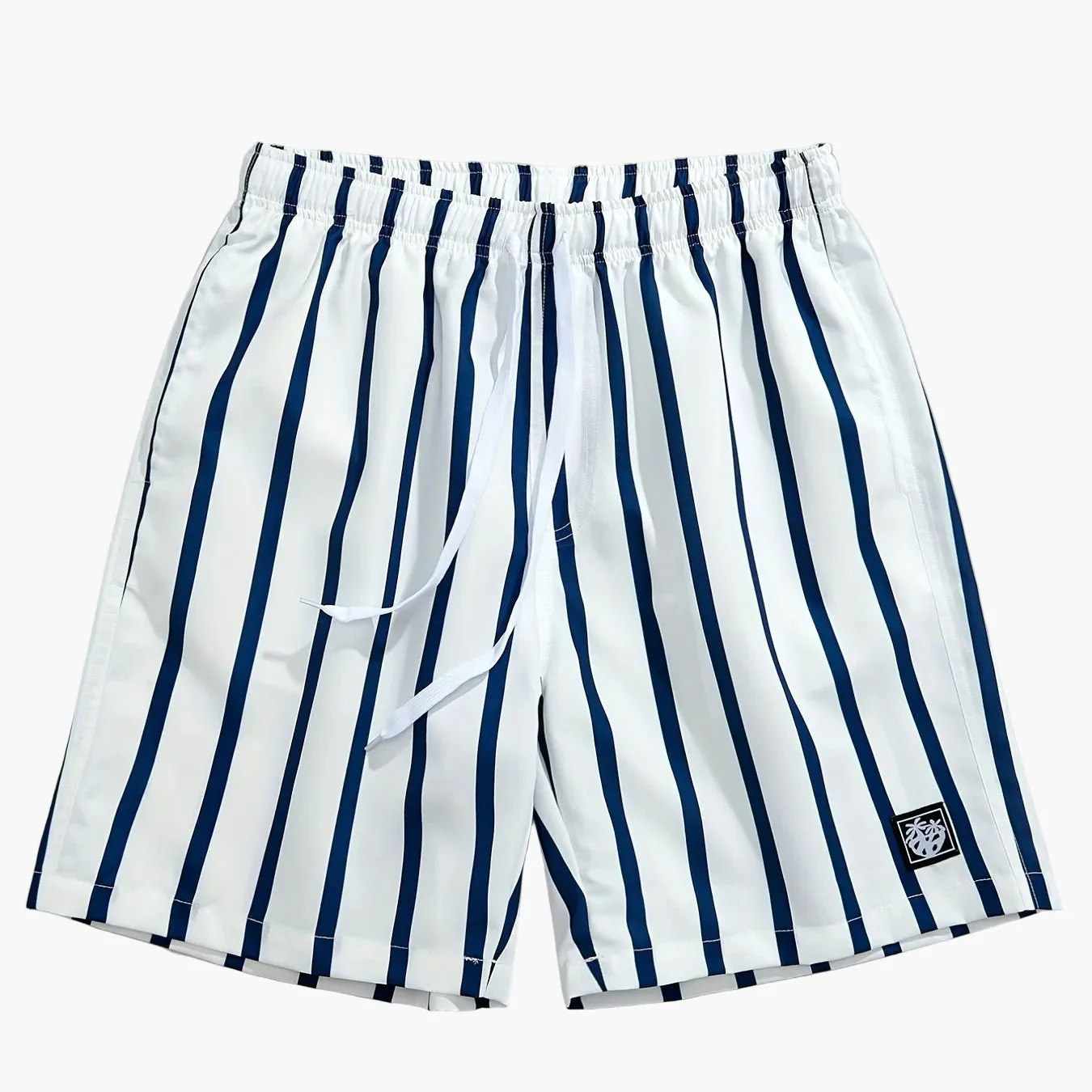 Short de bain homme à rayures rouges style décontracté pour l'été - Image 5