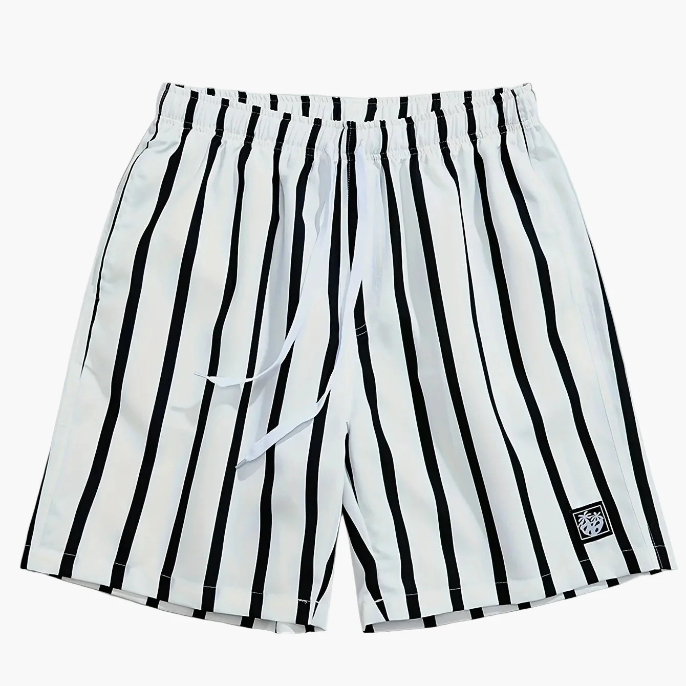 Short de bain homme à rayures rouges style décontracté pour l'été - Image 6