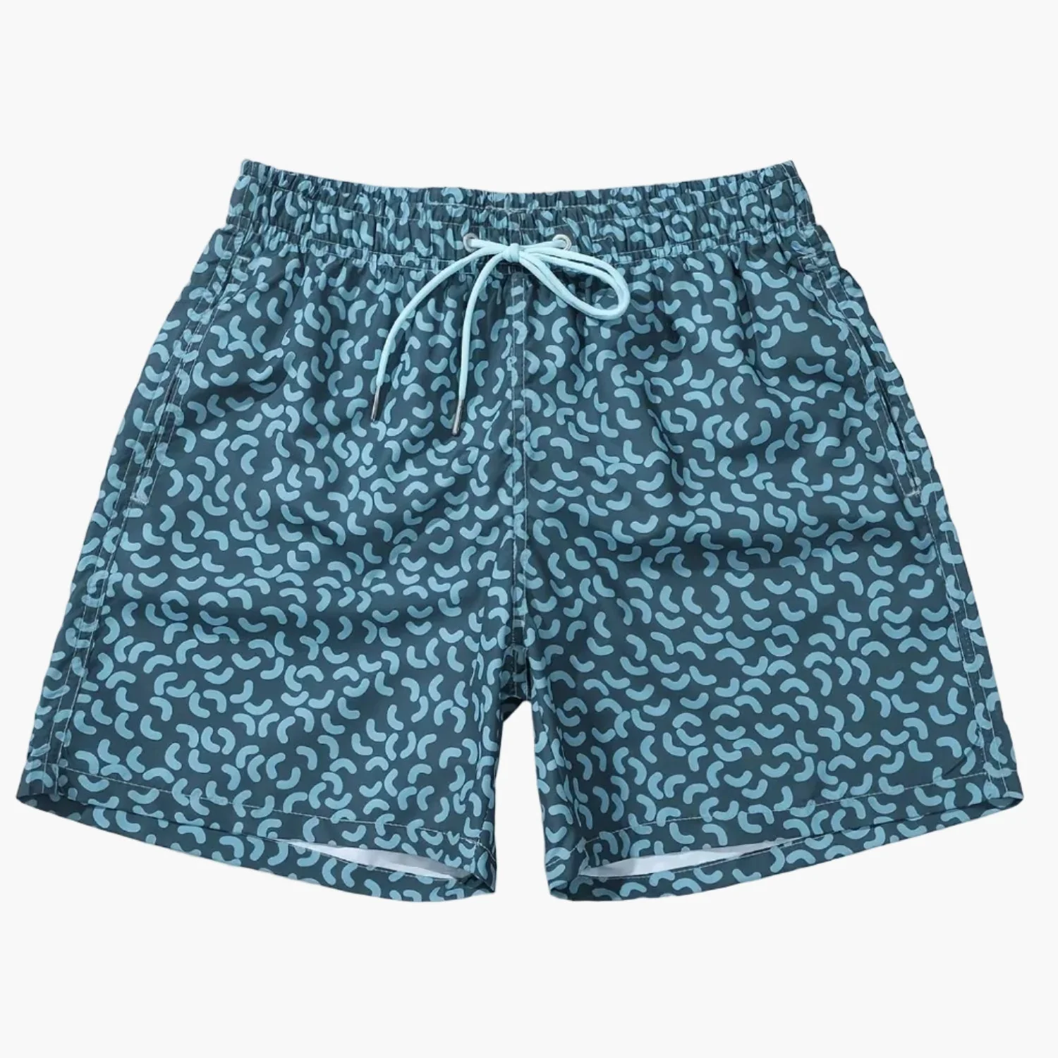 Short de bain homme style sportswear motif graphique pour plage et piscine - Image 6