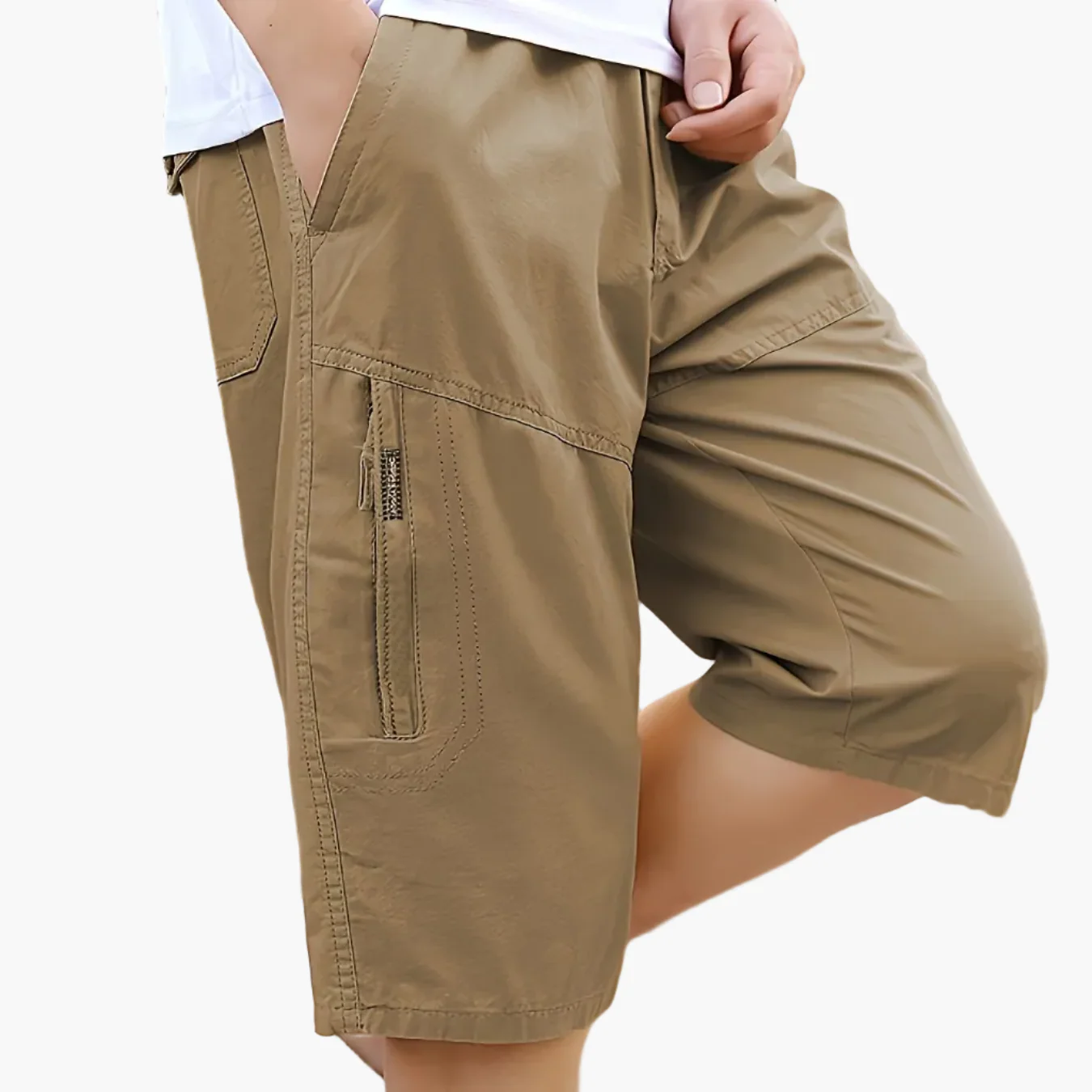 Short bermuda décontracté pour homme style outdoor avec poches zippées - idéal quotidien et loisirs - Image 11