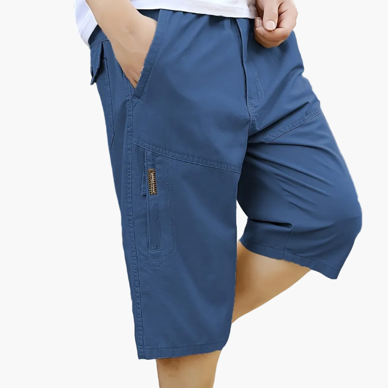 Short bermuda décontracté pour homme style outdoor avec poches zippées - idéal quotidien et loisirs - Image 16