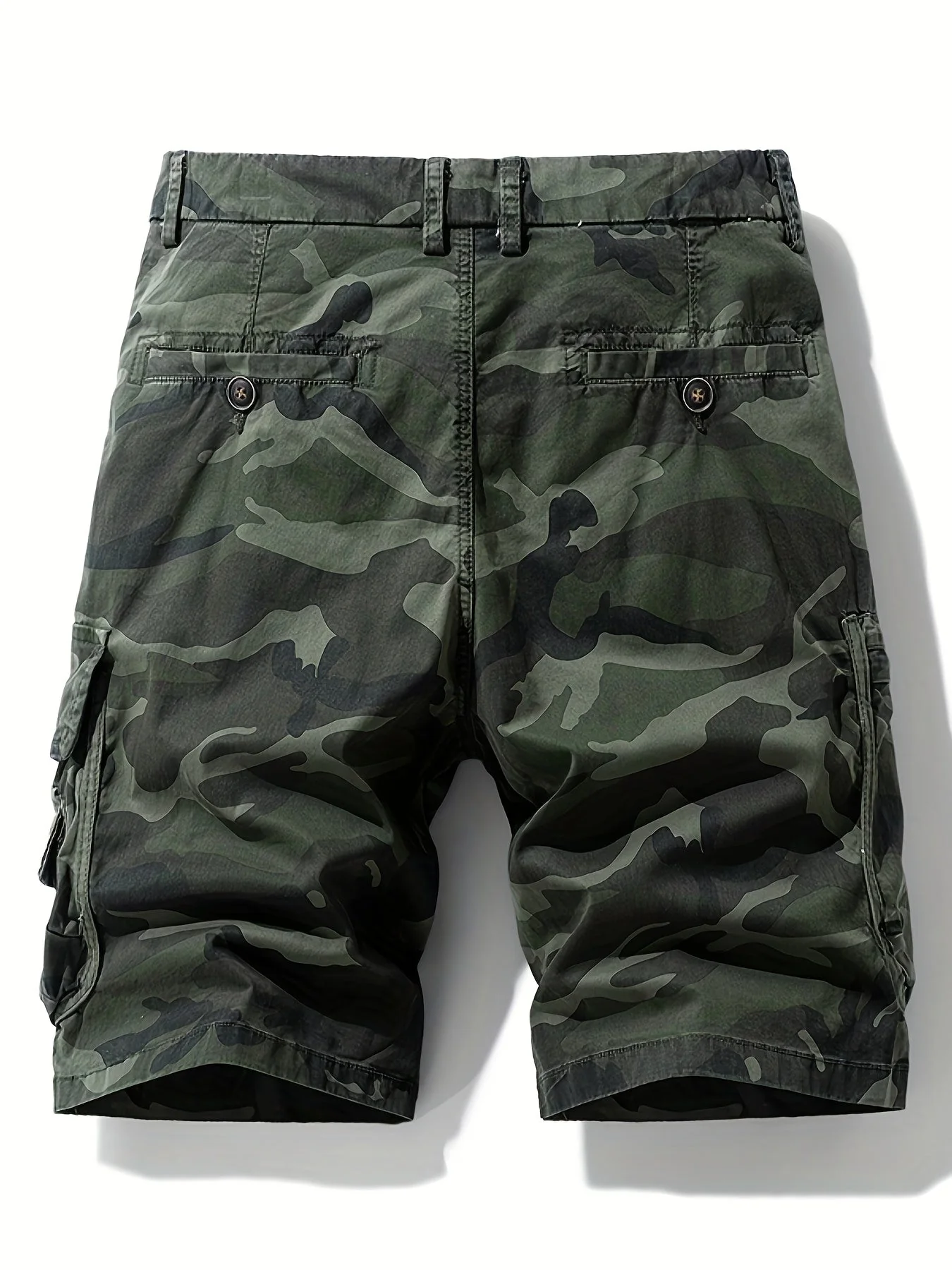 Short cargo camouflage style militaire pour homme – Idéal pour l'extérieur, loisirs et vacances - Image 5