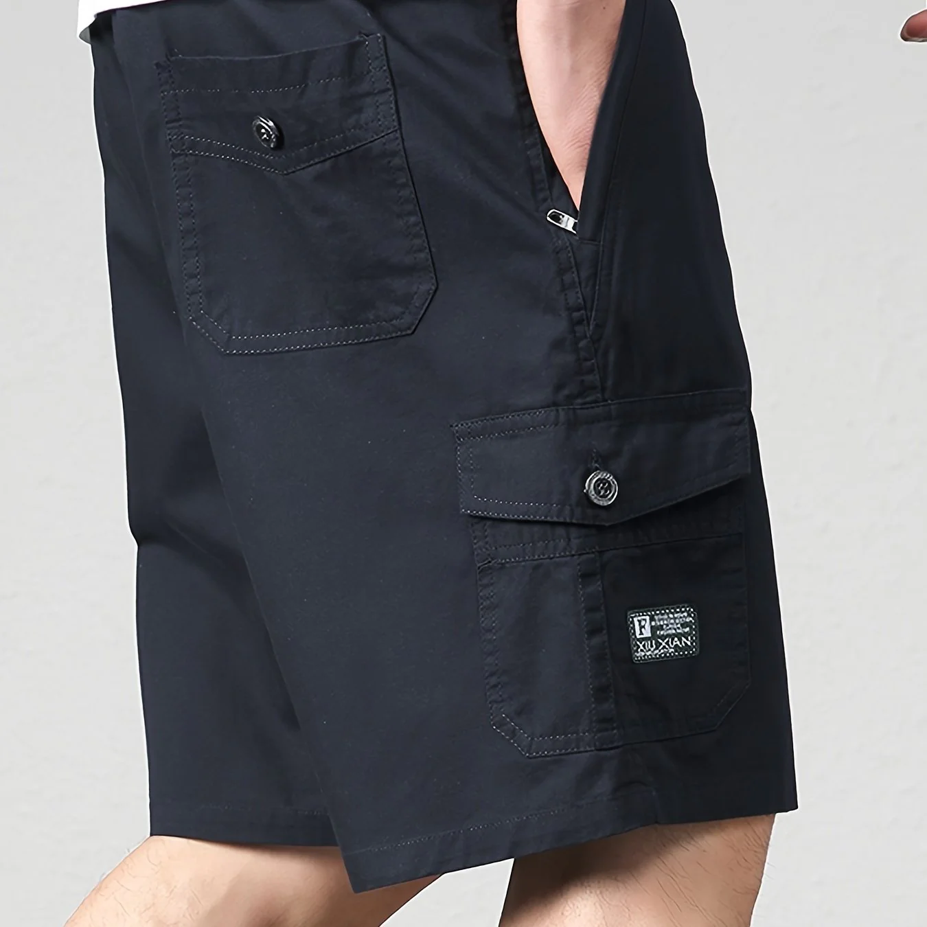 Short Cargo Décontracté Homme Multi-poches pour Usage Quotidien et Loisirs - Image 12
