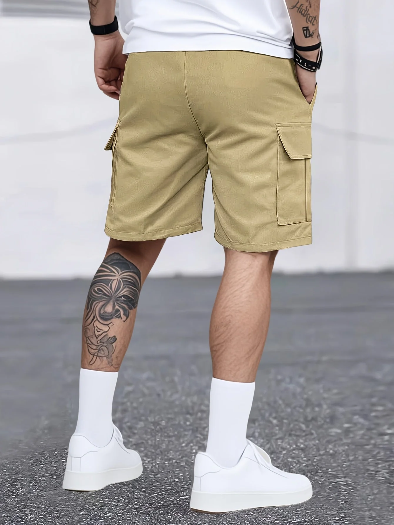Short cargo décontracté pour homme avec poches multiples – Style urbain polyvalent - Image 10