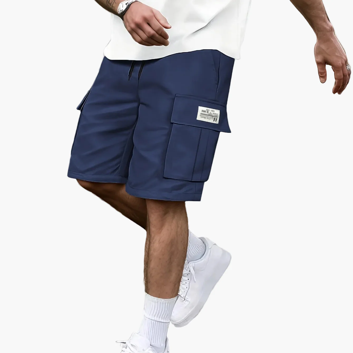 Short cargo décontracté pour homme avec poches multiples – Style urbain polyvalent - Image 13